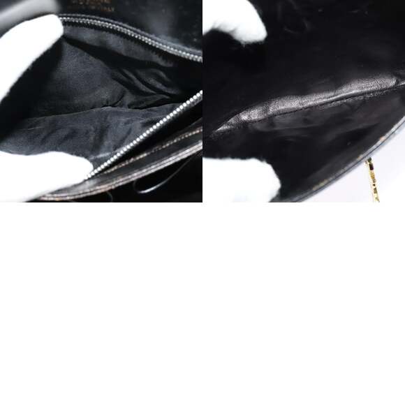 CELINE Sulky Shoulder Bag Leather Black Gold - Picture 13 of 13